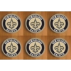 New Orleans Saints Round Coasters x 6