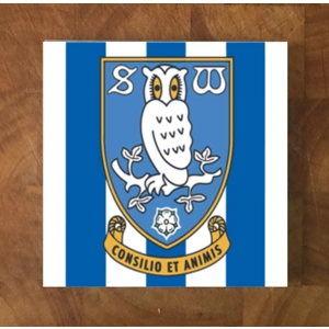 Sheffield Wednesday GLASS Coasters x 4