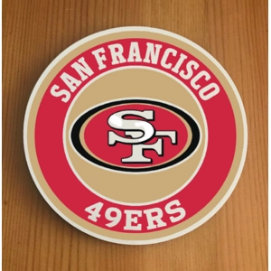 San Francisco 49ers Round Coasters x 6