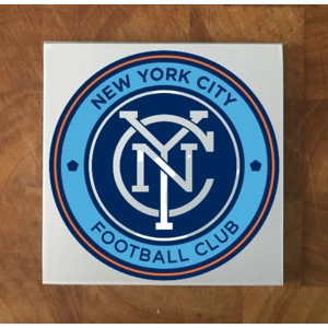 New York City FC GLASS Coasters x 4
