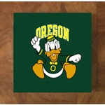Oregon Ducks GLASS Coasters x 4