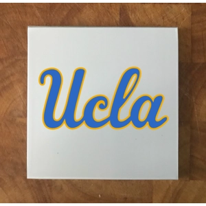 UCLA Bruins GLASS Coasters x 4