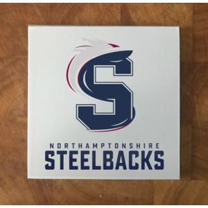 Northamptonshire GLASS Coasters x 4