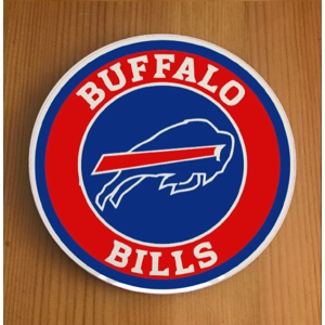 Buffalo Bills Round Coasters x 6