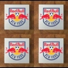 New York Red Bulls GLASS Coasters x 4
