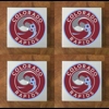 Colorado Rapids GLASS Coasters x 4