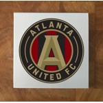 Atlanta United GLASS Coasters x 4