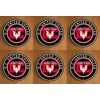 DC United Round Coasters x 6