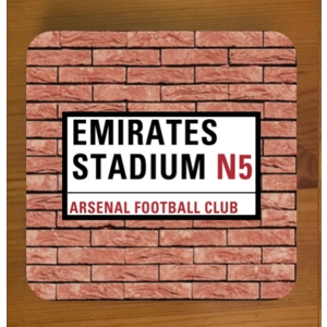 Arsenal Square Coasters x 6