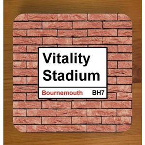 Bournemouth Square Coasters x 6