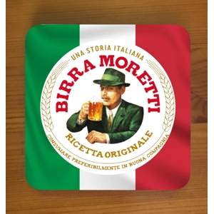 Birra Moretti Square Coasters x 6