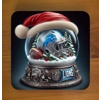 Detroit Lions Christmas Coasters x 6