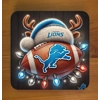 Detroit Lions Christmas Coasters x 6