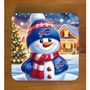 Buffalo Bills Christmas Coasters x 6