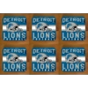 Detroit Lions Coasters x 6