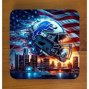 Detroit Lions Coasters x 6