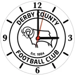 Derby County Glass Clock