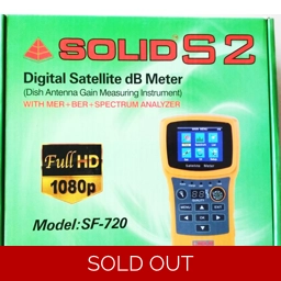 Solid S2 SF-720 Digital Satellite dB Meter Full HD 1080p