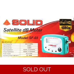 Solid S2 SF-03 Digital Satellite dB Meter Full HD 1080p