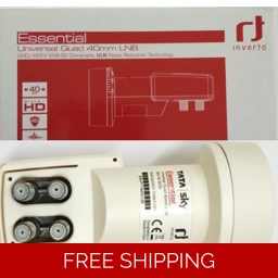 Inverto 4 Port Quad LNB Camera Dish TV Tata Sky Airtel Fre..