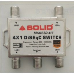 Solid DiSEqC Switch 4 in 1 Full HD Satellite LNB Multi-Swi..
