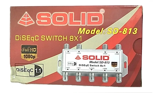 Solid DiSEqC Switch 8 in 1 Full HD LNB Multi-Switch