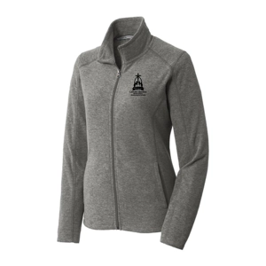 Port Authority® Ladies Heather Microfleece Full-Zip Jacket