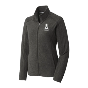 Port Authority® Ladies Heather Microfleece Full-Zip Jacket