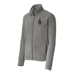 Port Authority® Heather Microfleece Full-Zip Jacket