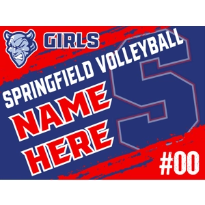 Girls Volleyball Yard Signs