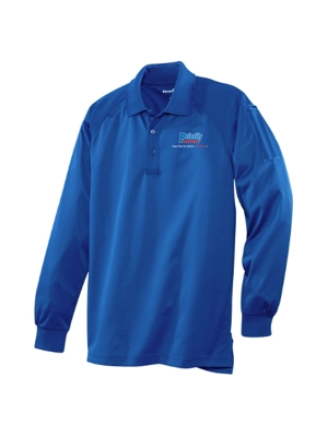 Men's CornerStone LS Poly Polo Blue or Black Men's CornerStone LS Poly Polo Blue or Black
