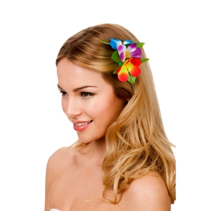 Hawaiian Flower Hair Clip - Multi Coloured