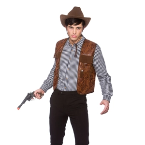 Cowboy Waistcoat - Brown