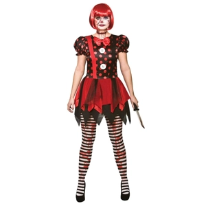 Horror Clown Lady Costume