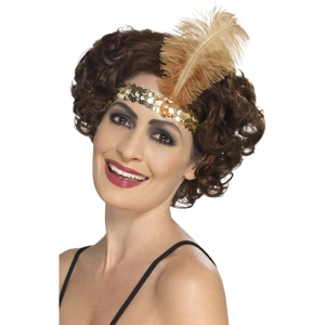 Flapper Headband - Gold