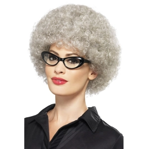 Granny Perm Wig - Grey