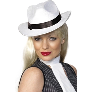 Gangster Hat - White