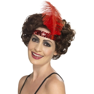 Flapper Headband - Red