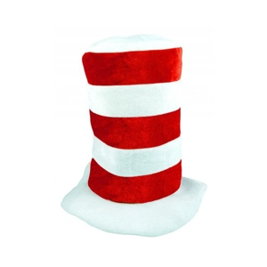 Red and White Striped Top Hat - Childs