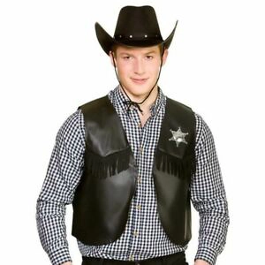 Cowboy Waistcoat - Black