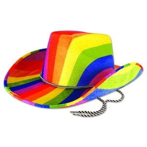 Cowboy Hat - Rainbow Coloured