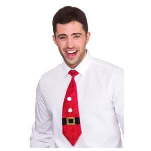 Glitter Christmas Santa Tie