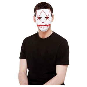 Neon Red Light Up Stitch Mask