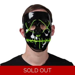 Neon Green Light Up Stitch Mask