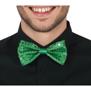 Sequin Bow Tie - Green