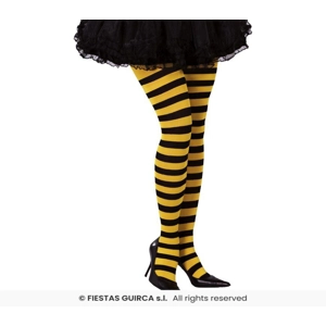Opaque Tights - Yellow & Black Striped