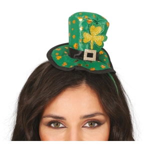 MIni St Patricks Hat on Headband