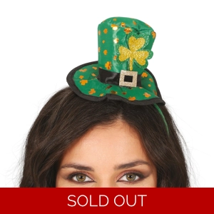 MIni St Patricks Hat on Headband