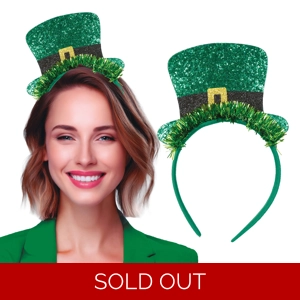St Patricks Hat on Headband