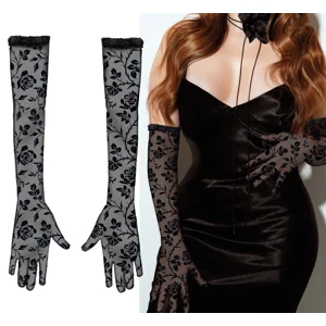 Lace Gloves - Flowers
